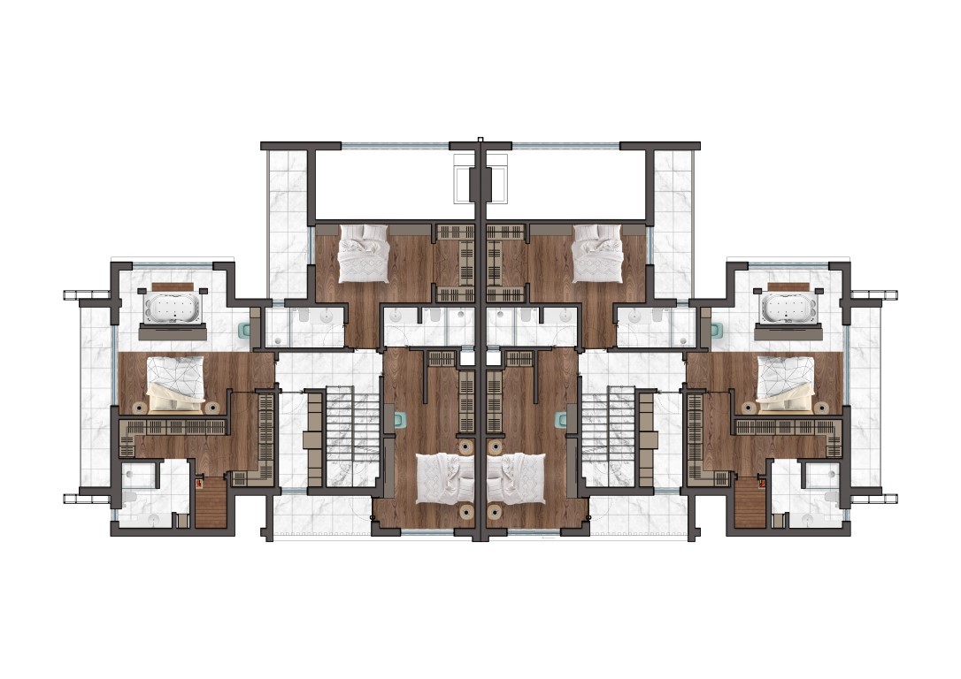 New project of villas with private pool in Antalya, Doshemealta - Umbrella Group - Photo 10