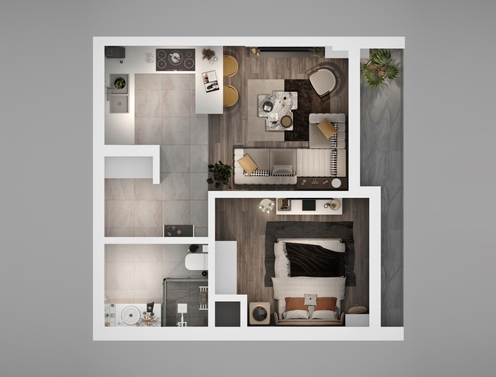 Project of a modern residential complex in the city of Antalya by the developer - Umbrella Group - Photo 9