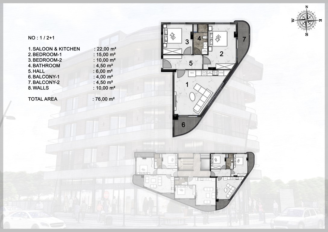 New complex with apartments 60-180 m2 in the prestigious area of Obos - Umbrella Group - Photo 17