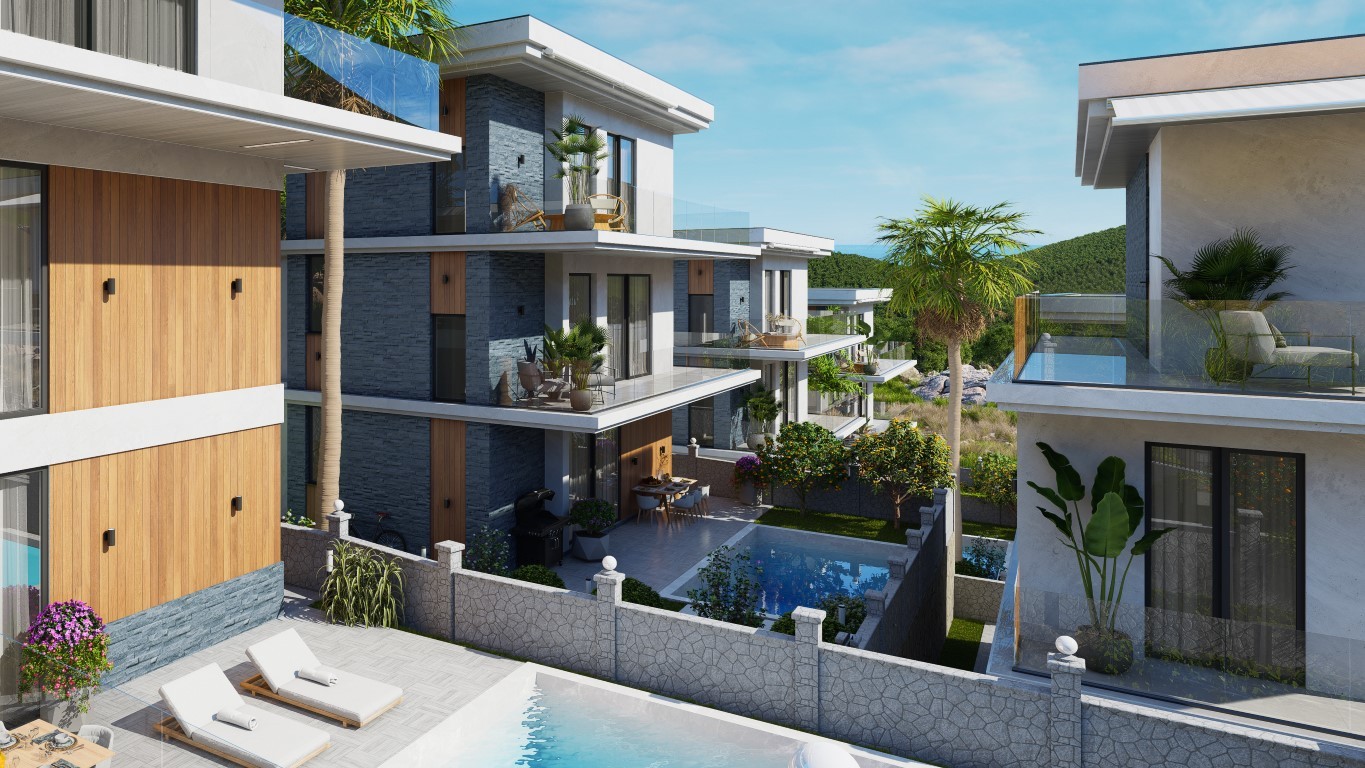 Complex of villas on the slopes of mountains, in the prestigious area of Bektaş - Umbrella Group - Photo 9