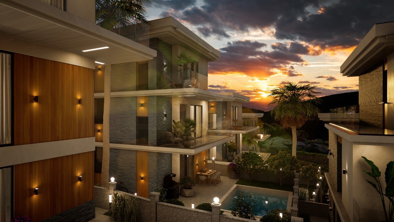 Complex of villas on the slopes of mountains, in the prestigious area of Bektaş - Umbrella Group - Photo 12