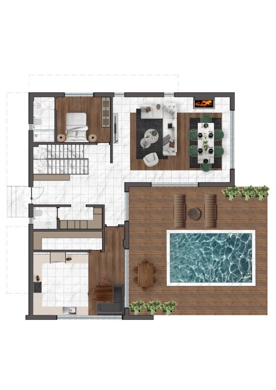 New project of villas with private pool in Antalya, Doshemealta - Umbrella Group - Photo 9