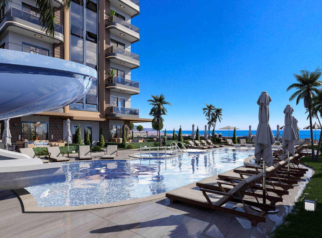Residential residence with sea view, in the town of Alanya (Kестel) - Umbrella Group - Photo 12