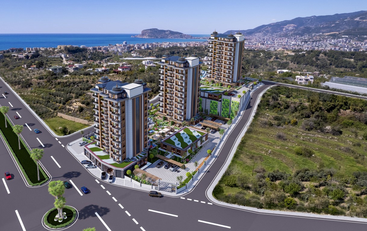 Residential residence with sea view, in the town of Alanya (Kестel) - Umbrella Group - Photo 2