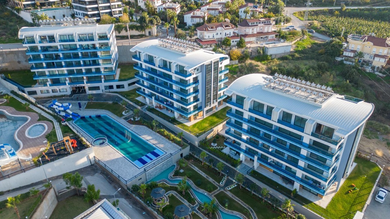Spacious 1+1 apartment in Alanya, 800 m from the beach and with luxurious infrastructure - Umbrella Group
