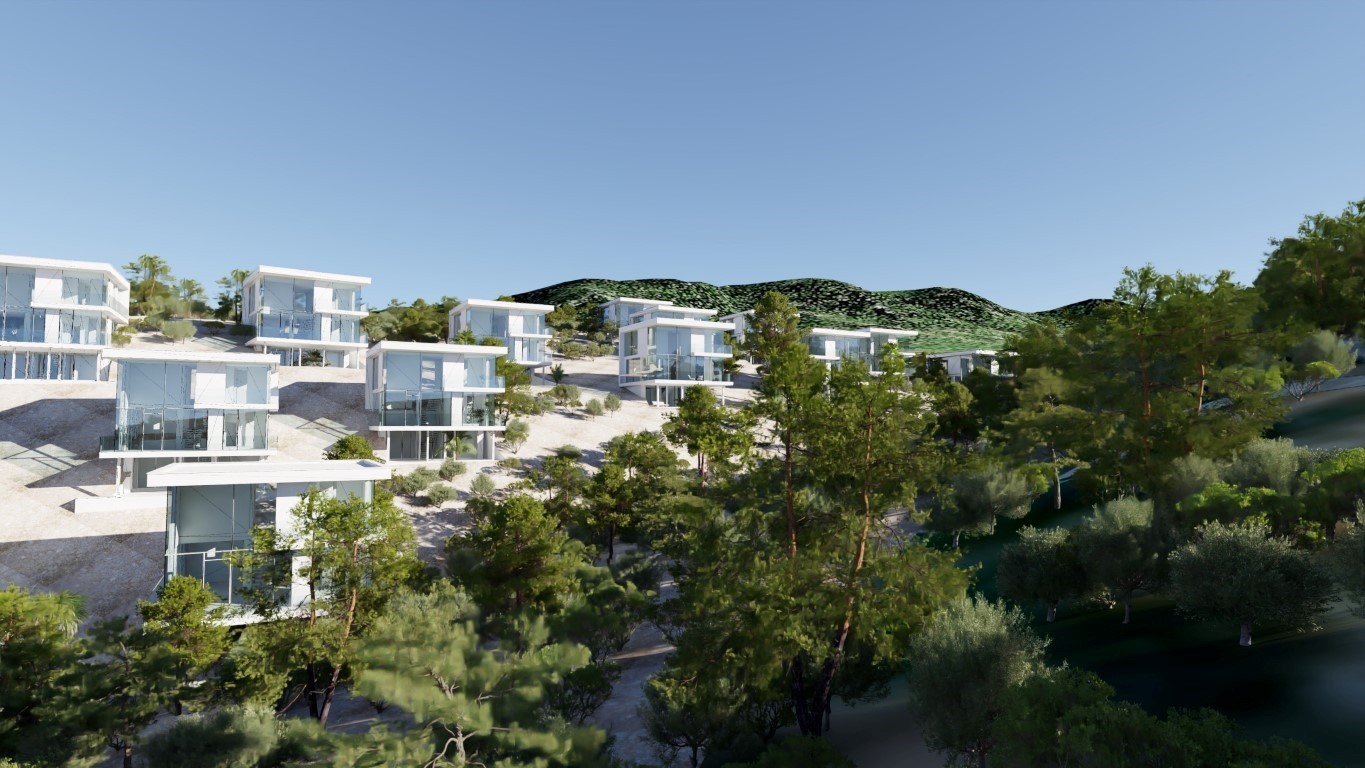 Luxury villas project in Northern Cyprus, with 3+1 apartments of 290 m2 - Umbrella Group