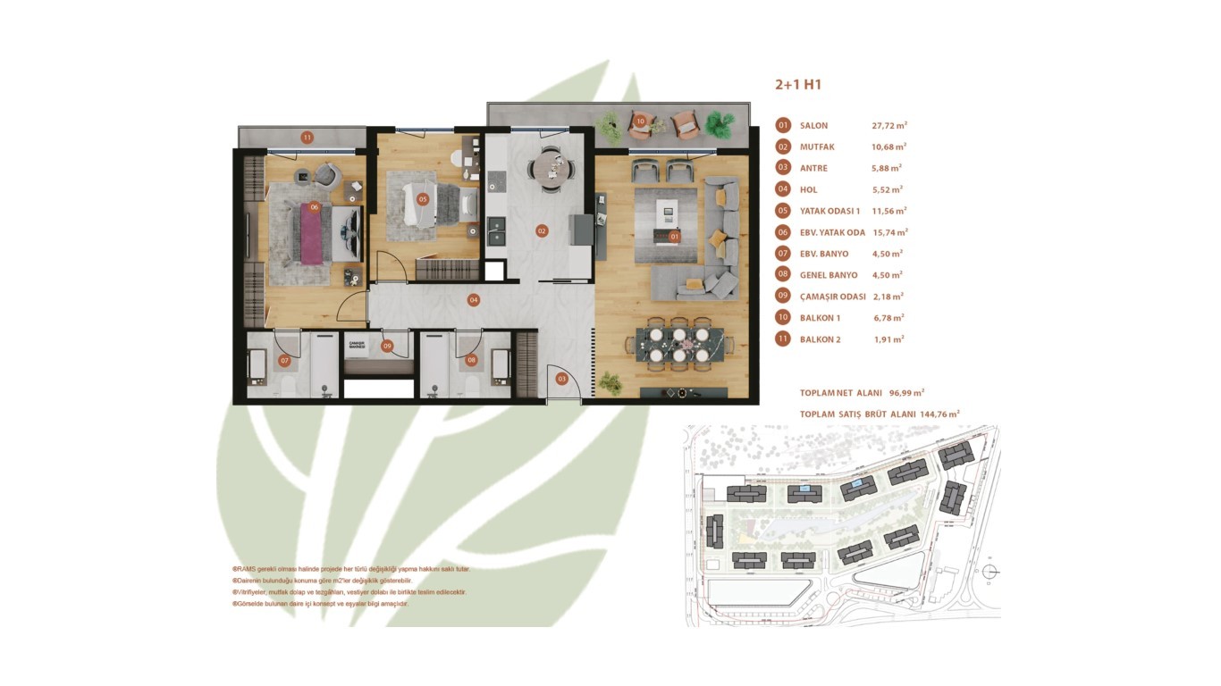 New residential complex with spacious 2+1, 3+1 and 4+1 floors in Istanbul - Umbrella Group - Photo 25