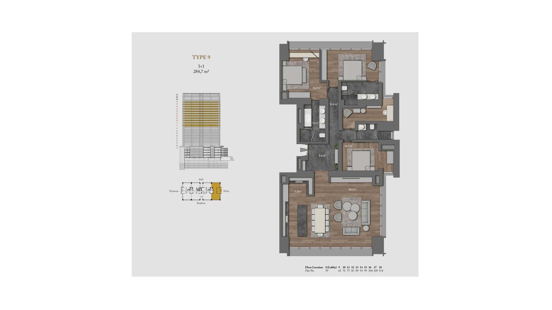 Unique Ritz-Carlton project with diverse infrastructure located in one of the prestigious areas of Istanbul - Shishli - Umbrella Group - Photo 20