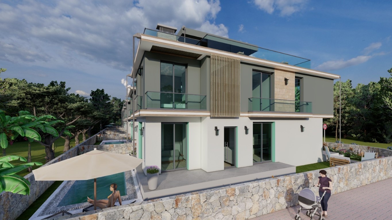 Complex of villas with apartments 4+1, in the district of Alsanjak - Umbrella Group - Photo 3