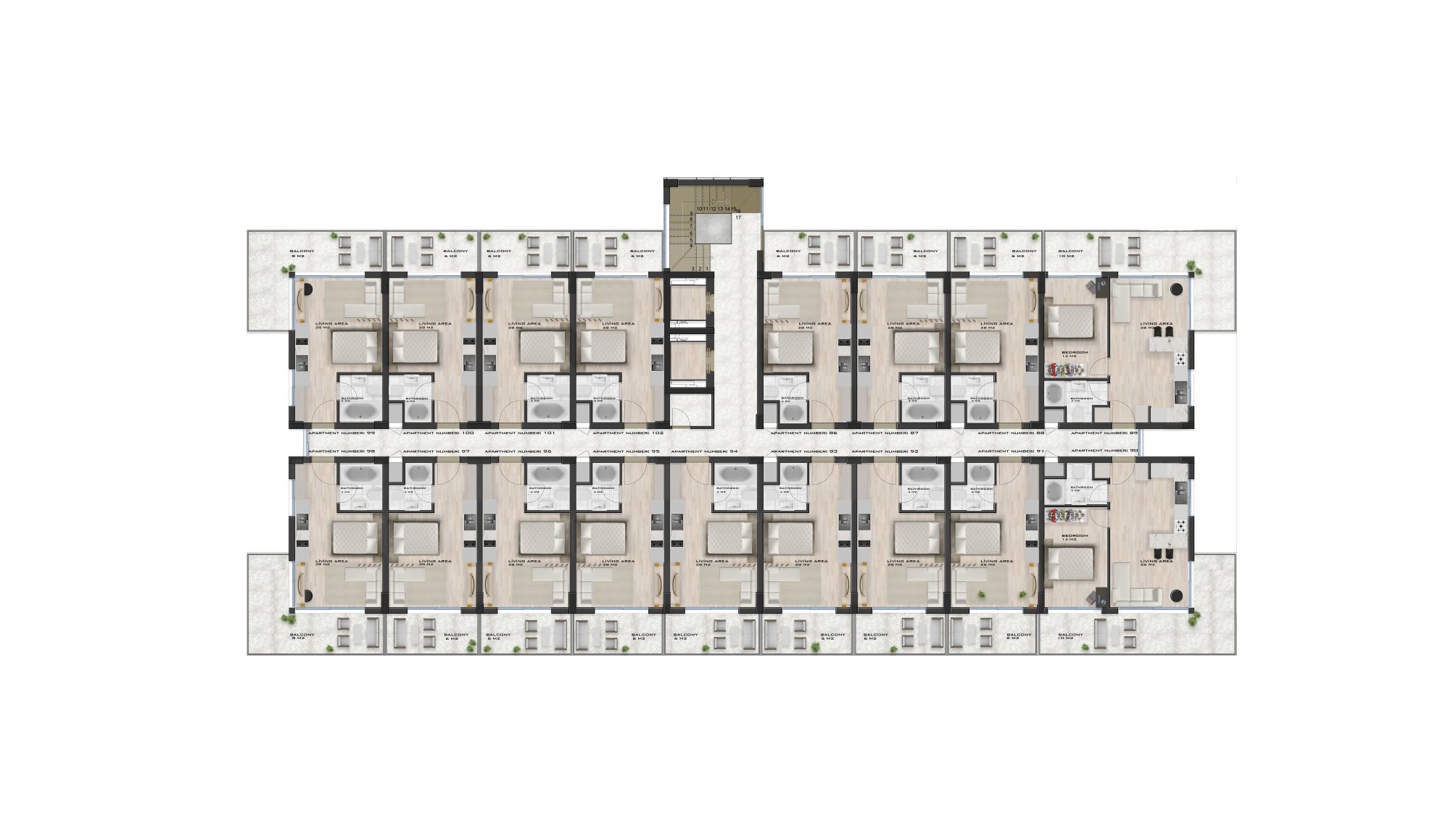 Cozy project by the sea, with apartments of 0+1 and 1+1 (Gaziverian) - Umbrella Group - Photo 42
