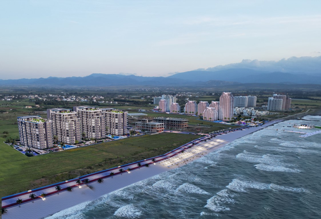 New residential complex on the first line of the coast, with a variety of infrastructure (Northern Cyprus) - Umbrella Group