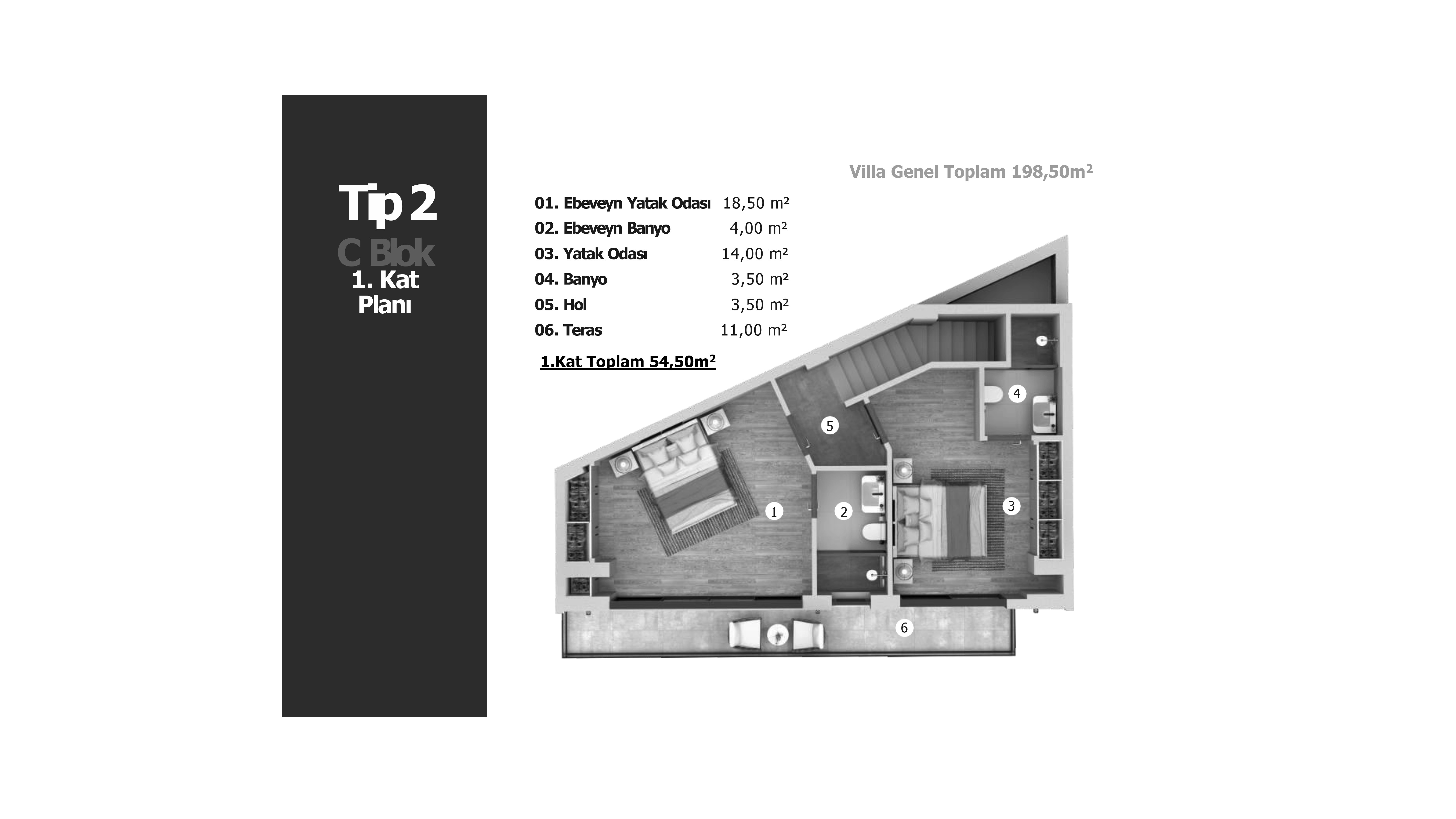 Modern complex of villas, with apartments 4+2 in Bodrum - Umbrella Group - Photo 15