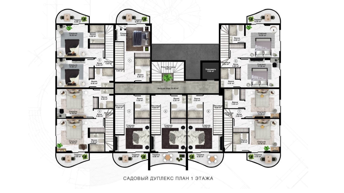 New project of modern villas, duplex and apartments with beautiful sea view, Kargyjak - Umbrella Group - Photo 24