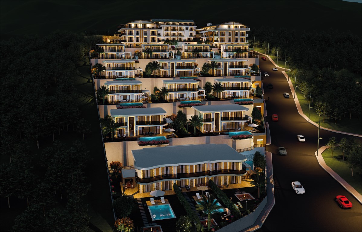 New project of modern villas, duplex and apartments with beautiful sea view, Kargyjak - Umbrella Group - Photo 2