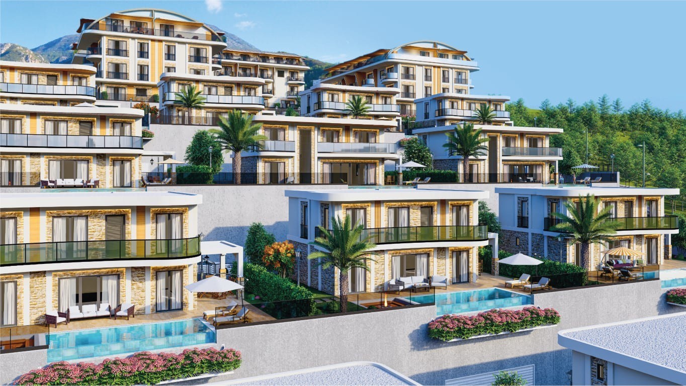 New project of modern villas, duplex and apartments with beautiful sea view, Kargyjak - Umbrella Group - Photo 3
