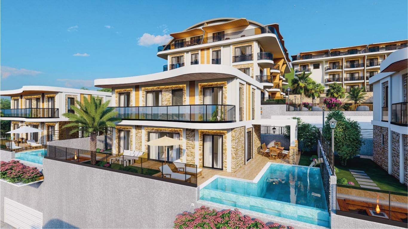 New project of modern villas, duplex and apartments with beautiful sea view, Kargyjak - Umbrella Group - Photo 4