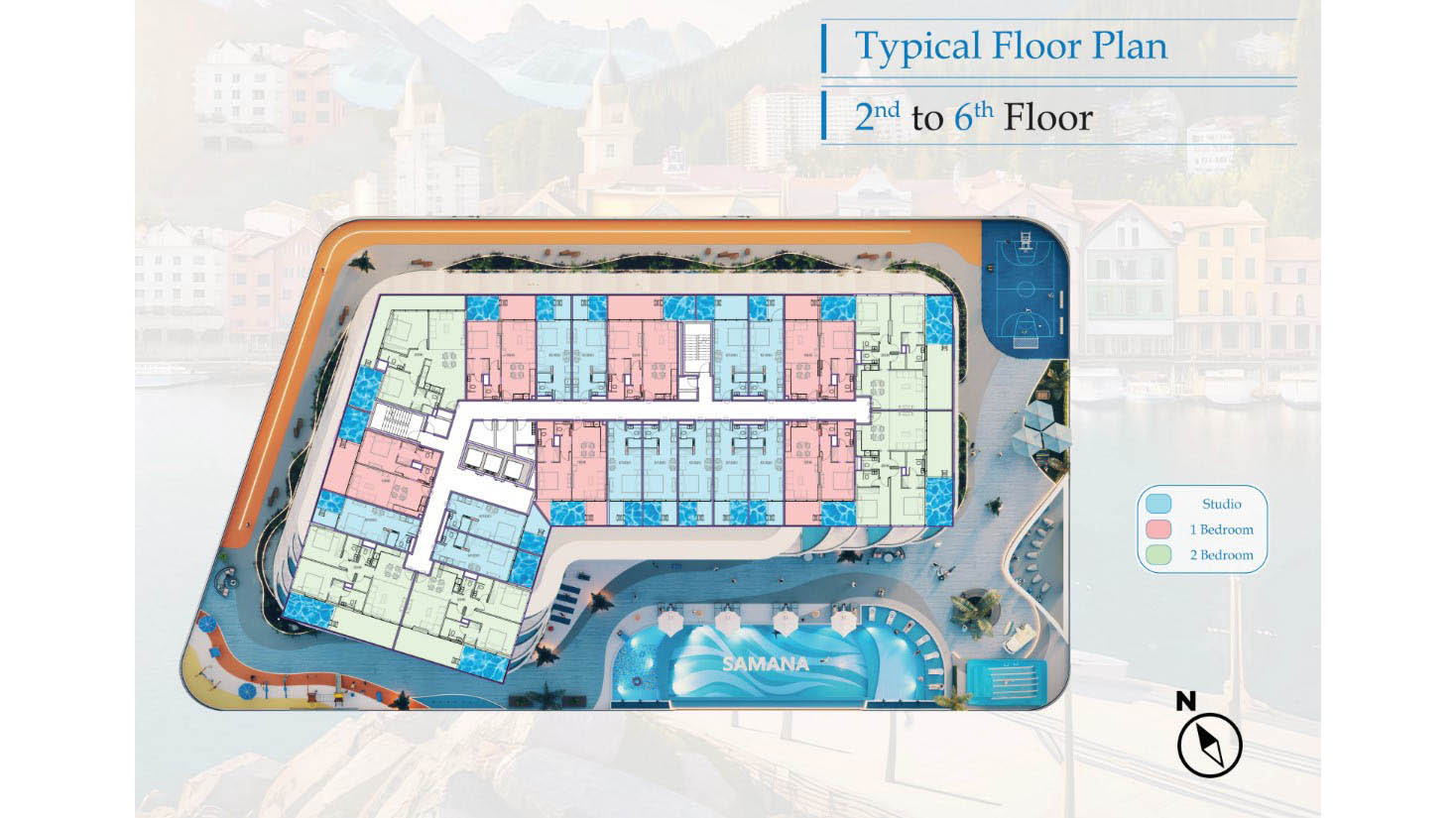 Luxury residential complex Samana Portofino in the prestigious area of Dubai, UAE - Umbrella Group - Photo 24
