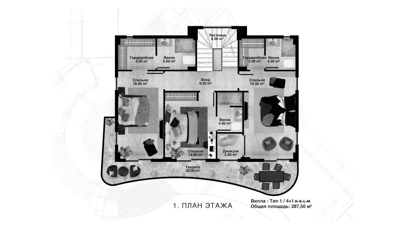 New project of modern villas, duplex and apartments with beautiful sea view, Kargyjak - Umbrella Group - Photo 28