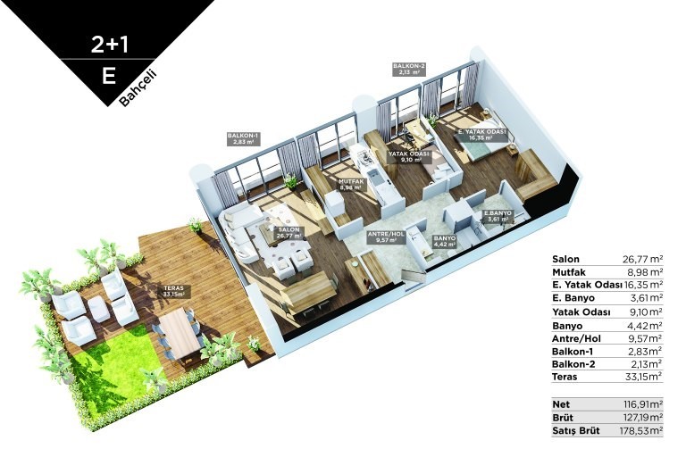 Modern project in the city of Istanbul, with various layouts - Umbrella Group - Photo 22