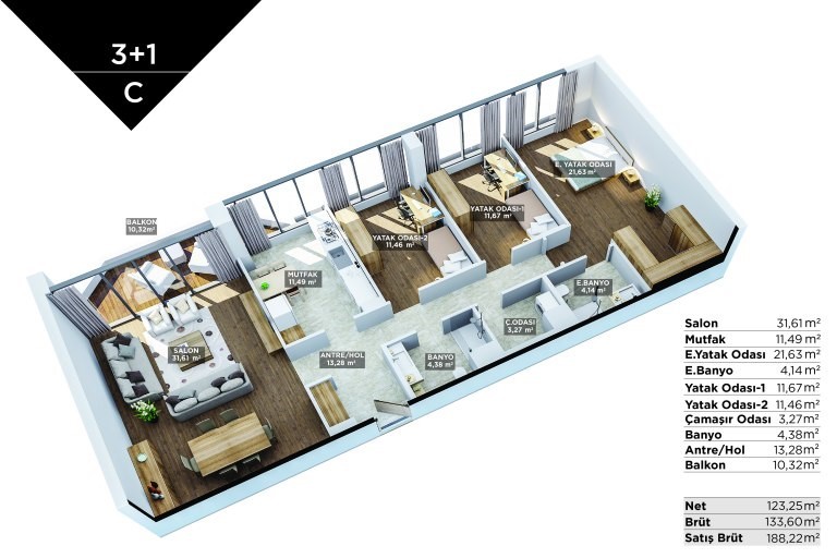 Modern project in the city of Istanbul, with various layouts - Umbrella Group - Photo 23