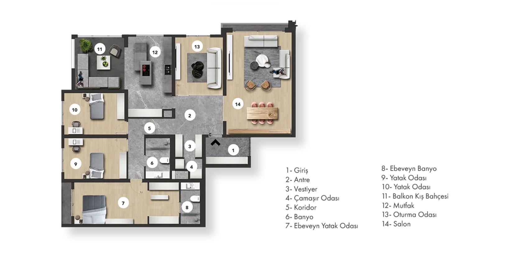 New 4+1 apartments surrounded by nature with sports infrastructure, Ankara - Umbrella Group - Photo 16