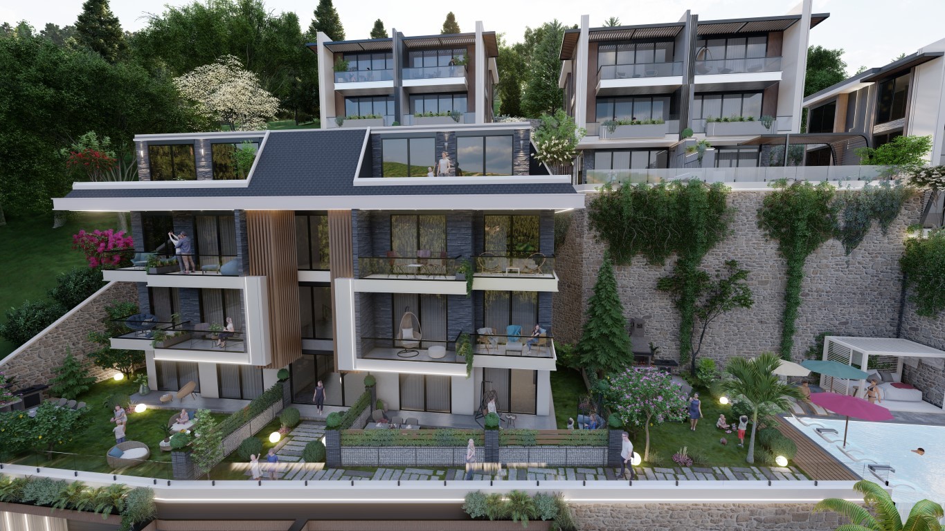 Complex of villas and apartments on the mountain, in the prestigious area of Bektaş - Umbrella Group - Photo 7