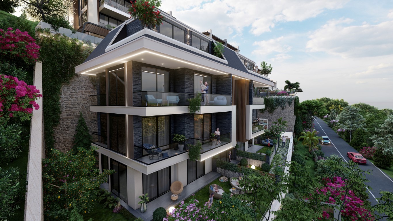 Complex of villas and apartments on the mountain, in the prestigious area of Bektaş - Umbrella Group - Photo 4