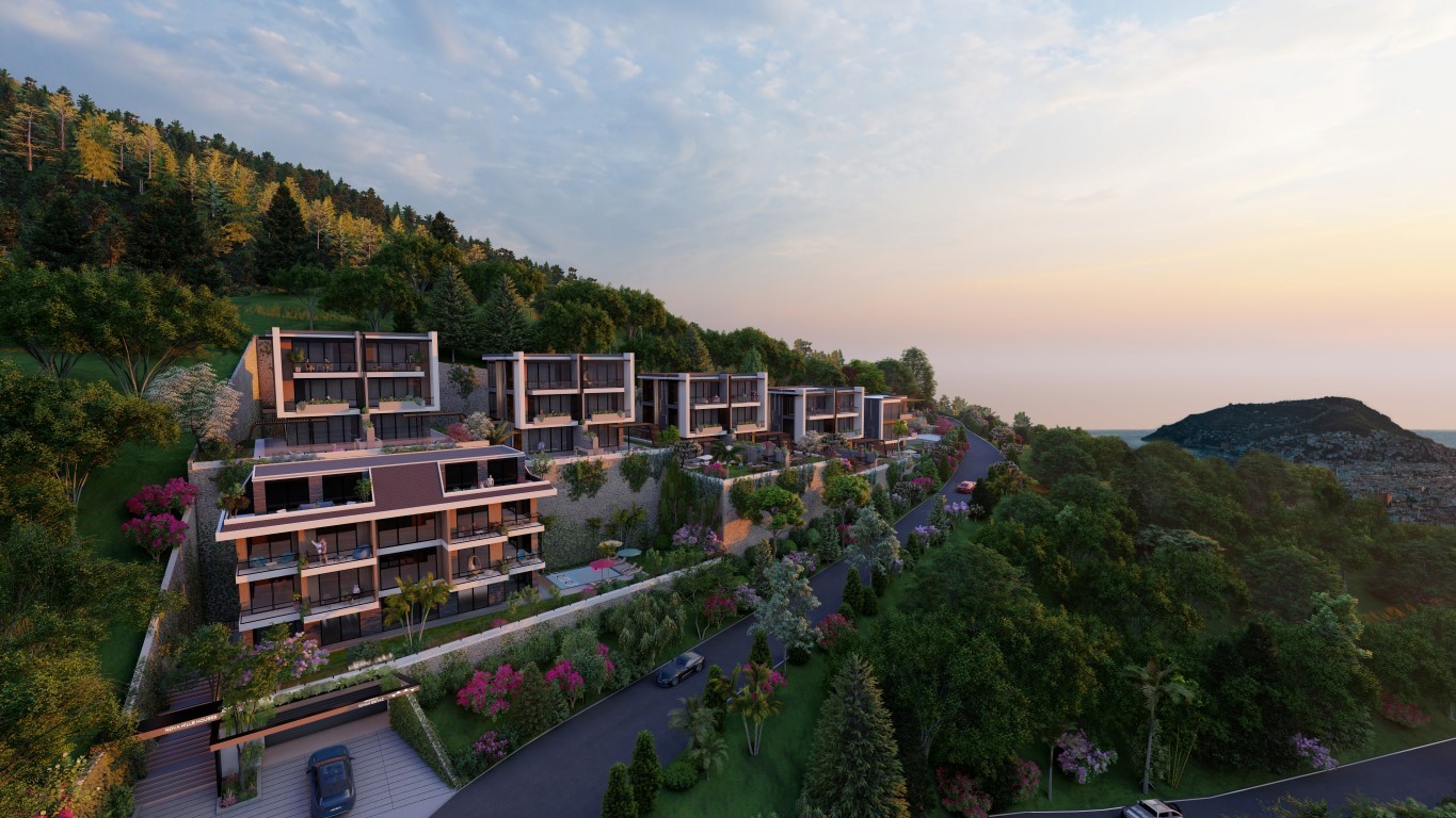 Complex of villas and apartments on the mountain, in the prestigious area of Bektaş - Umbrella Group - Photo 3