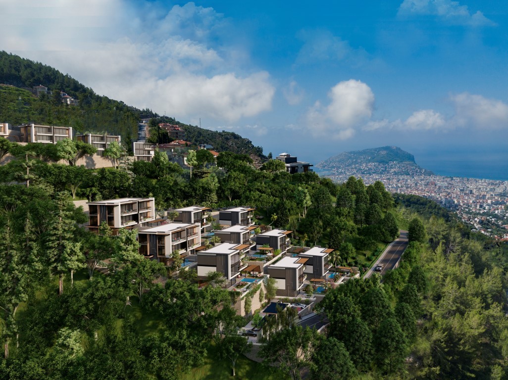 Complex of villas and apartments on the mountain, in the prestigious area of Bektaş - Umbrella Group