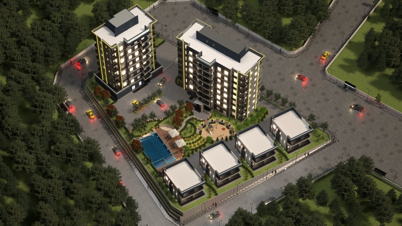 New apartment complex with 2+1 apartments in Mezhtili - Umbrella Group