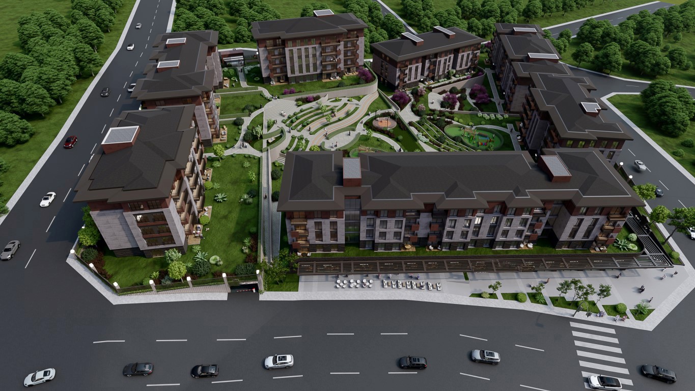 Project for a new residential complex in the city of Istanbul, in the Bashakhshehir district - Umbrella Group