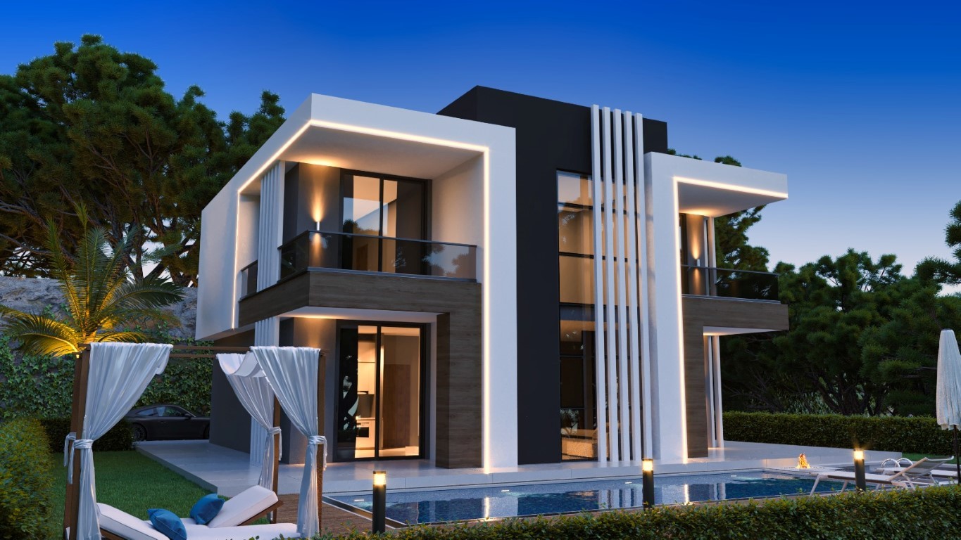 Complex of villas with private pool and sea view, Kargyjak - Umbrella Group - Photo 8