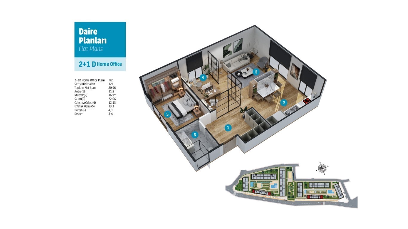 Large-scale residential complex in the city of Istanbul, Area: 60-230 m 2 - Umbrella Group - Photo 18
