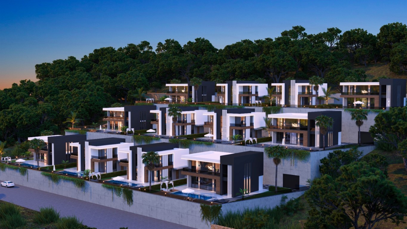 Complex of villas with private pool and sea view, Kargyjak - Umbrella Group