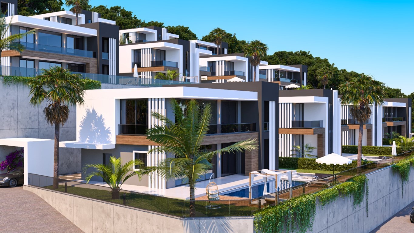 Complex of villas with private pool and sea view, Kargyjak - Umbrella Group - Photo 5