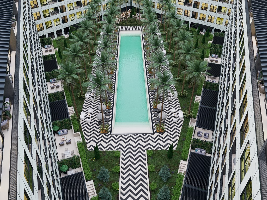 Residential complex in the final stage of construction in the city of Istanbul, each apartment has its own terrace - Umbrella Group - Photo 7