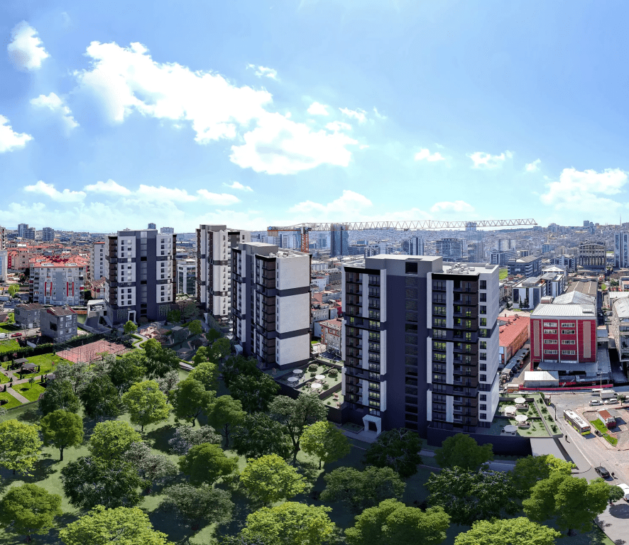 Building complex in Istanbul, Baggylar district - Umbrella Group