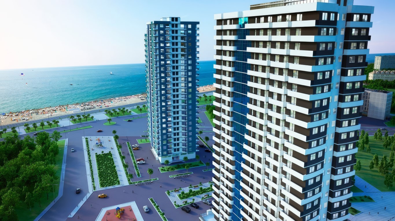 New high-rise complex by the sea, Georgia - Umbrella Group