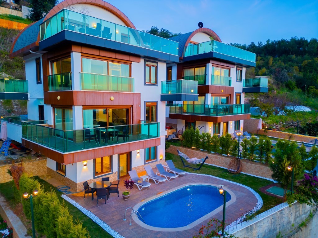 Ready furnished complex of villas, with sea and city view (Bektaş) - Umbrella Group - Photo 3