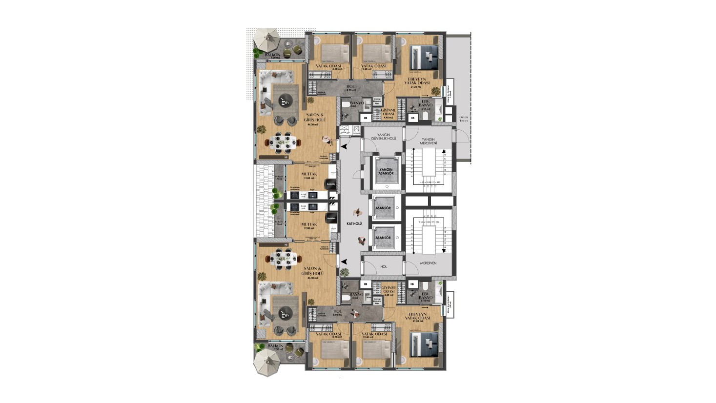 New residential complex 200 meters from the sea, Antalya - Umbrella Group - Photo 20