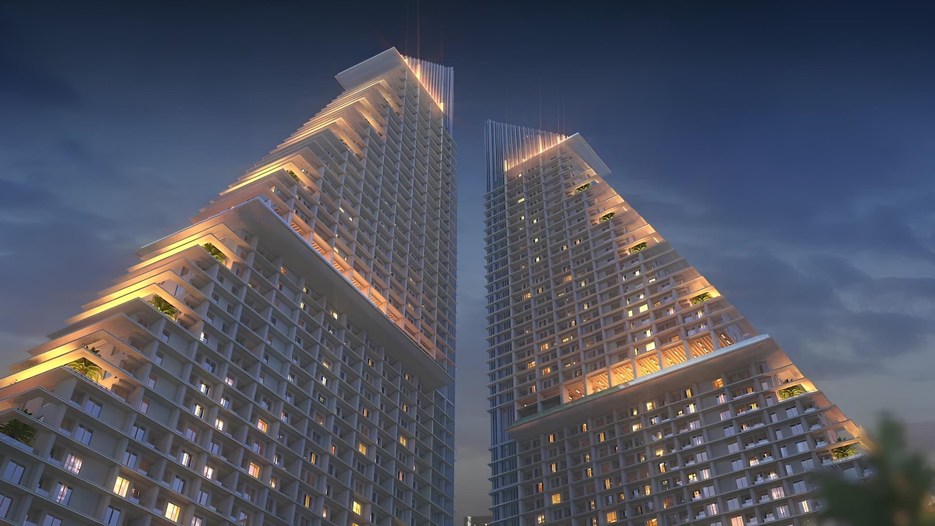 The futuristic Marina Golden Bay tower in the heart of Pattaya is in the final stages of construction - Umbrella Group