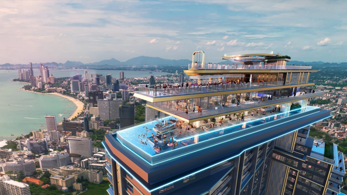 High-rise iconic Grand Solaire Noble with panoramic views of the famous Gulf of Thailand sunsets, Thailand - Umbrella Group - Photo 4