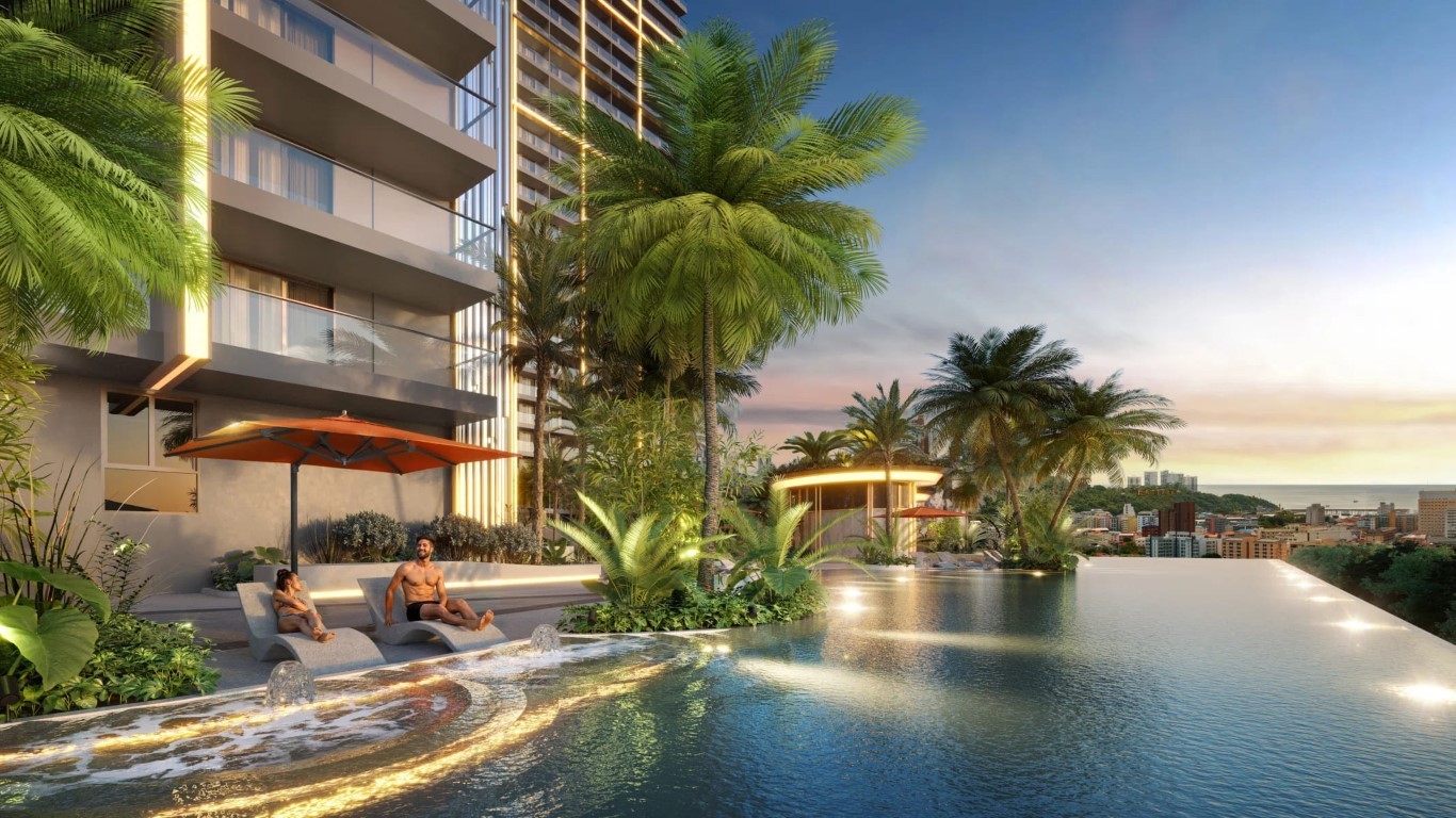 High-rise iconic Grand Solaire Noble with panoramic views of the famous Gulf of Thailand sunsets, Thailand - Umbrella Group - Photo 6