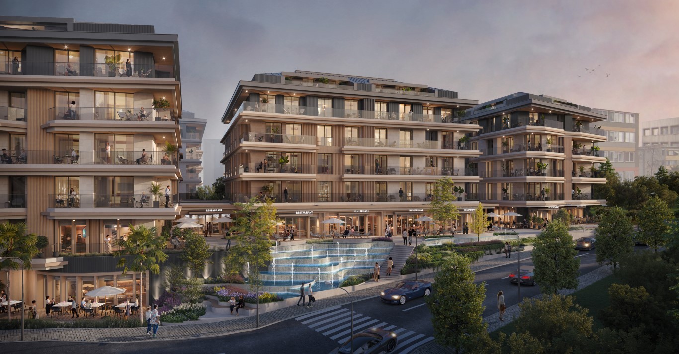 Modern residential complex in Istanbul with a wide range of layouts in the prestigious neighborhood of Şişli - Umbrella Group
