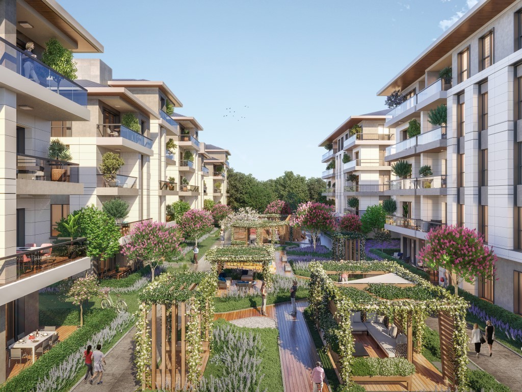 Apartments 2+1 in a new low-rise residential complex in Başakşehir district, Istanbul - Umbrella Group