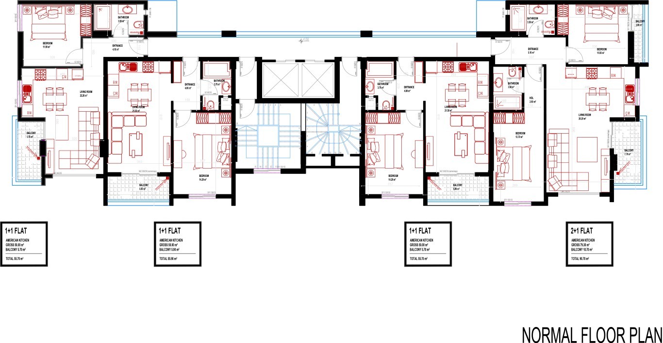 Cozy residential project in the center of the Mahmutlar district - Umbrella Group - Photo 32