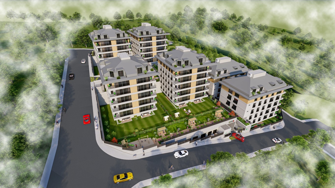 Residential complex with gardens and breathtaking panoramas of the Bosphorus in Usküdar - Umbrella Group