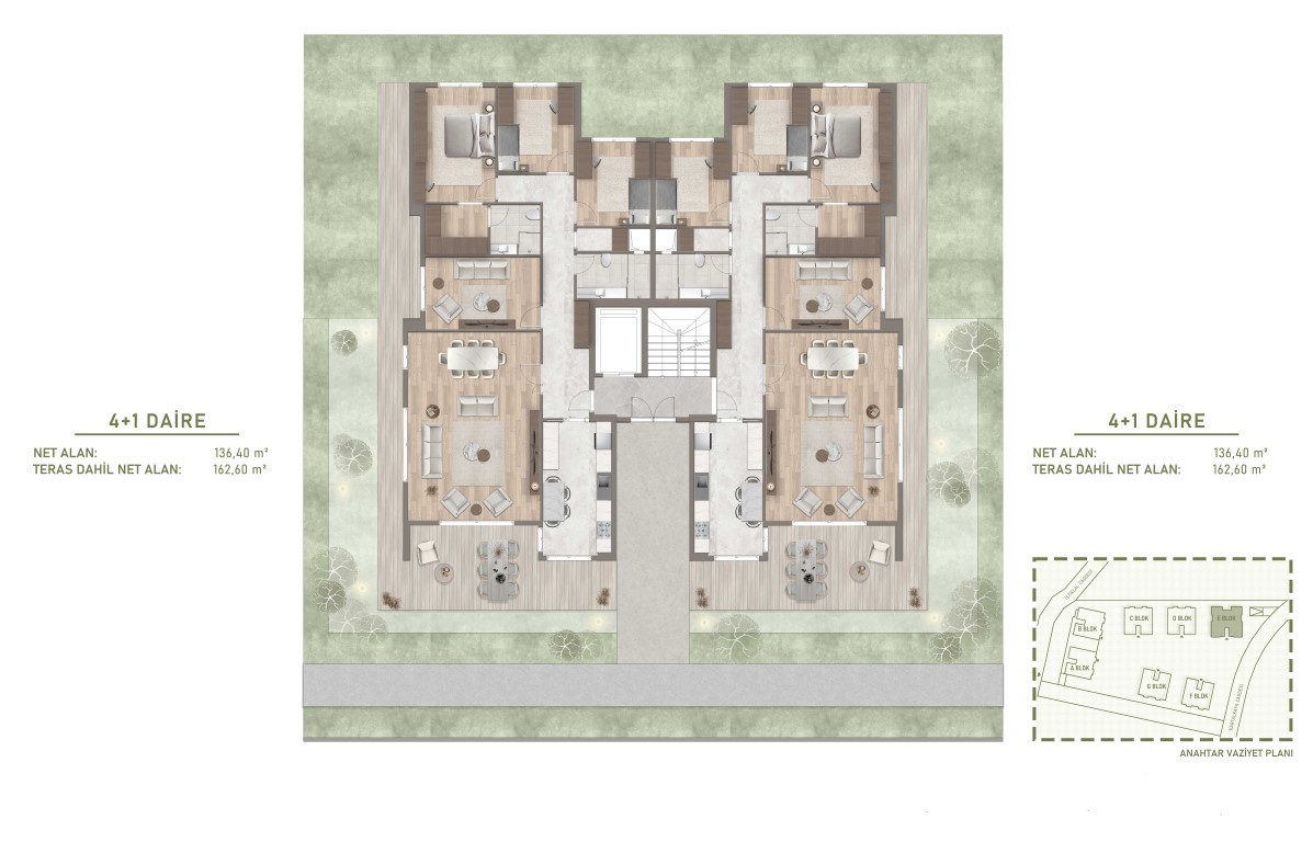 Modern Residential Complex in Başakşehir district, Istanbul, with spacious 3+1 and 4+1 apartments - Umbrella Group - Photo 10