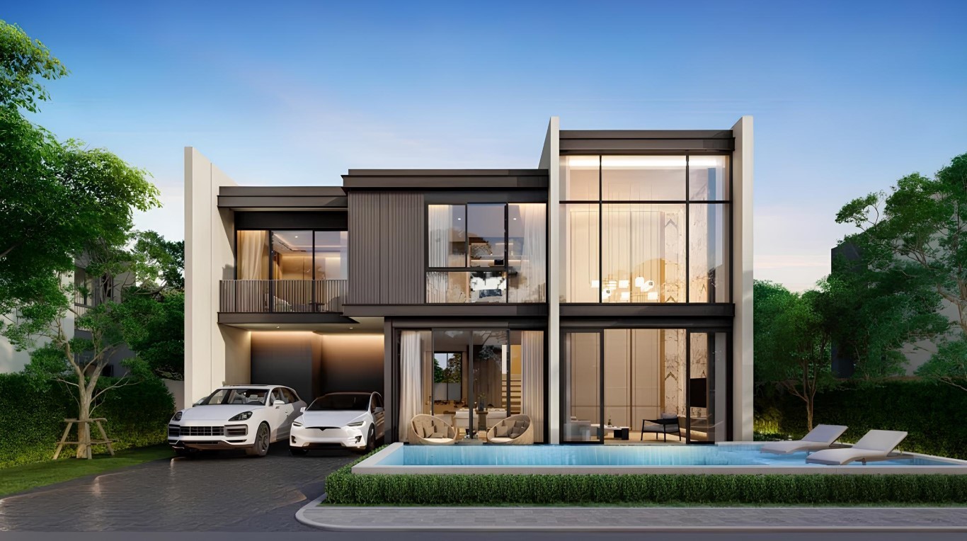 Highland Park Pool Villas, a complex of luxury villas with swimming pool, on the hillside in the prestigious area of Pattaya - Umbrella Group - Photo 2