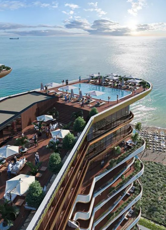 A new project of hotel-type residential complex with picturesque views, located on the first coastline in Gonio-Kvariati, Batumi. - Umbrella Group - Photo 3